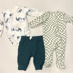 0-3M Baby Boy Outfit Bundle